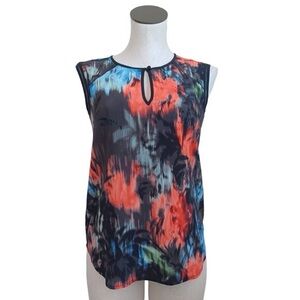 J. Crew Watercolor Silk Sleeveless Blouse - Size 4